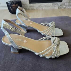 Steve Madden Glittering Silver Heels